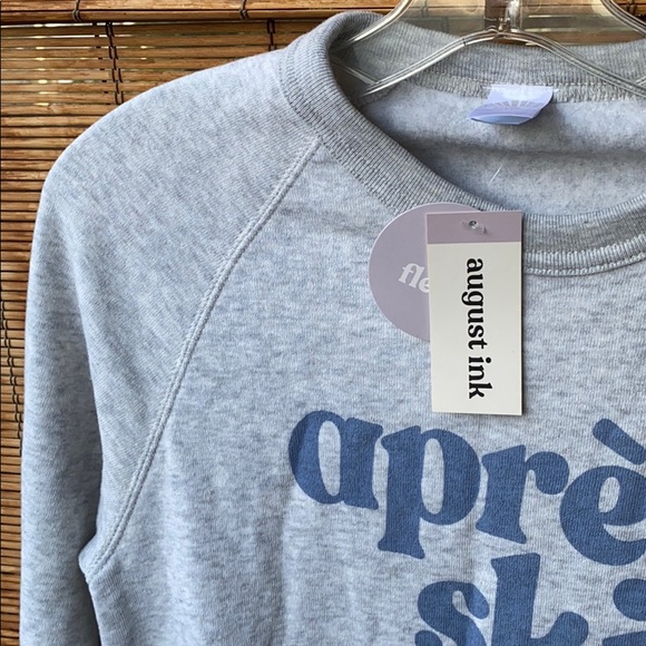 August Ink Apres Ski Sweatshirt Soft Comfy Snow - Picture 12 of 12